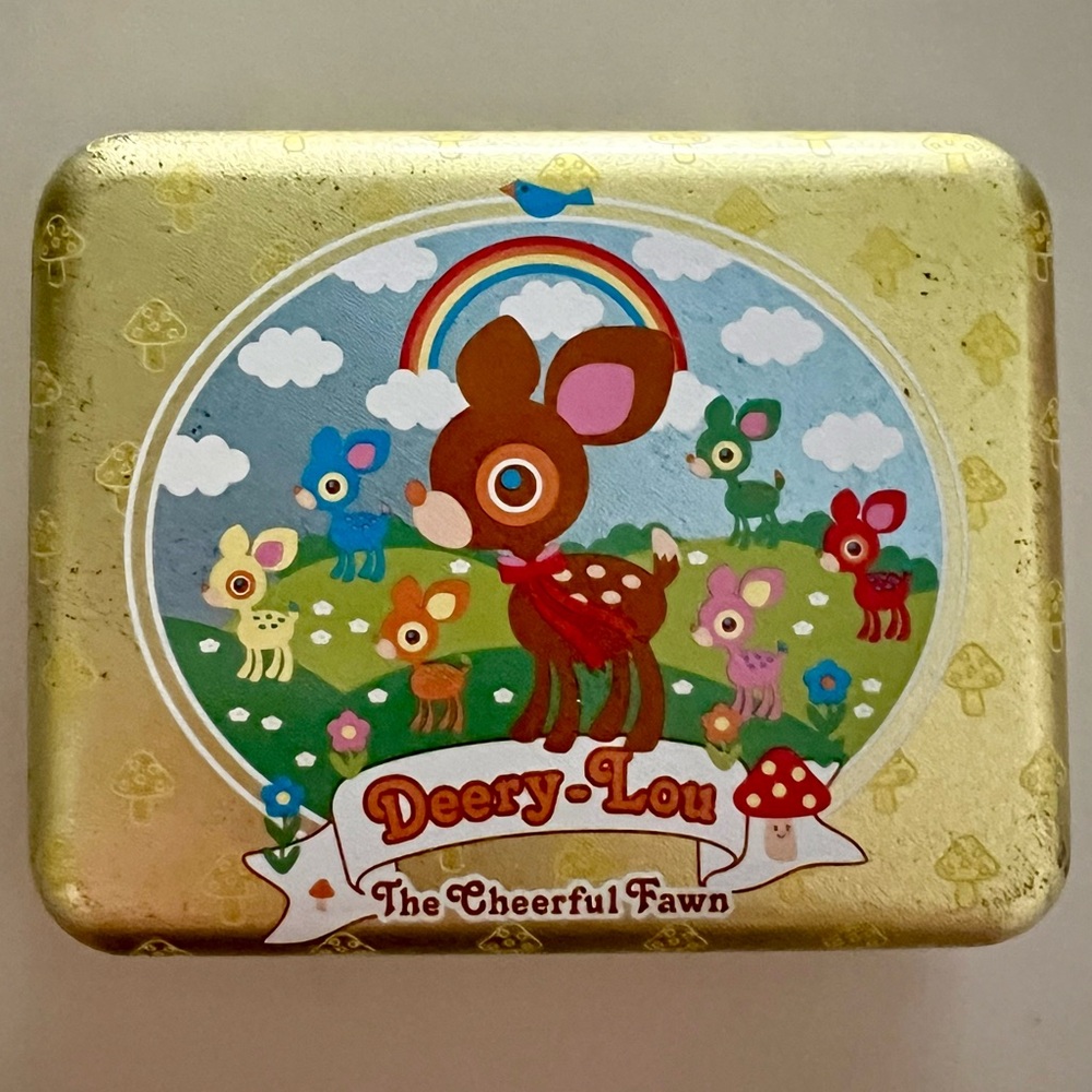 Rare Sanrio Deery-Lou The Cheerful Fawn vintage tin